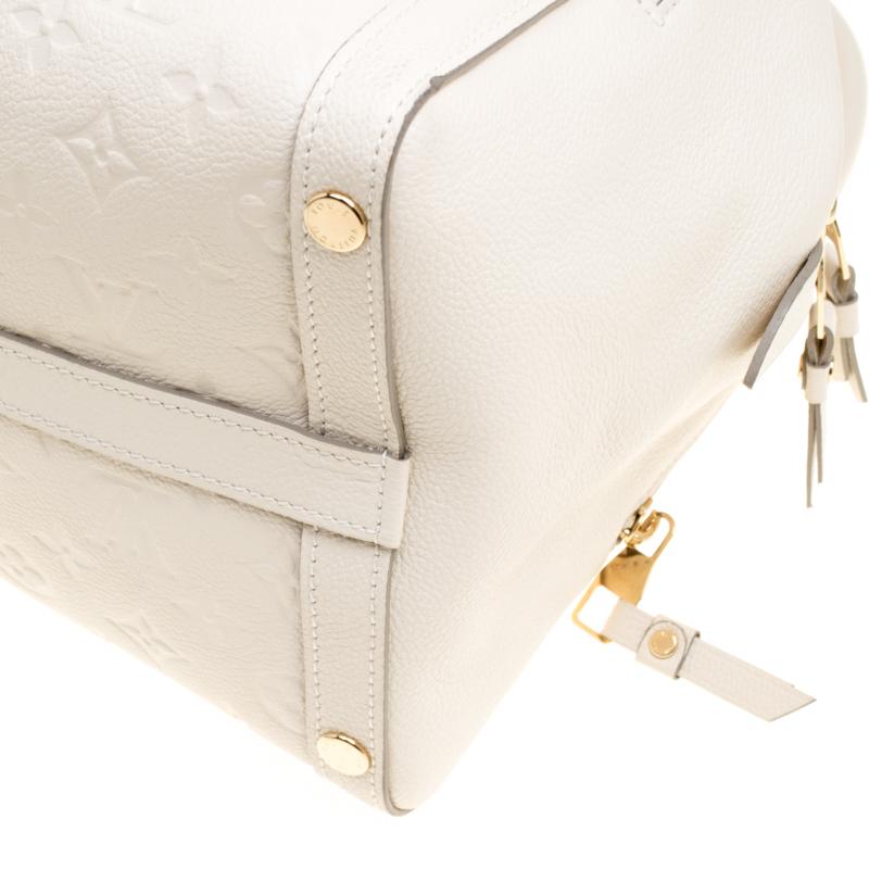 Women's Louis Vuitton Citrine Monogram Empreinte Marais MM Bag