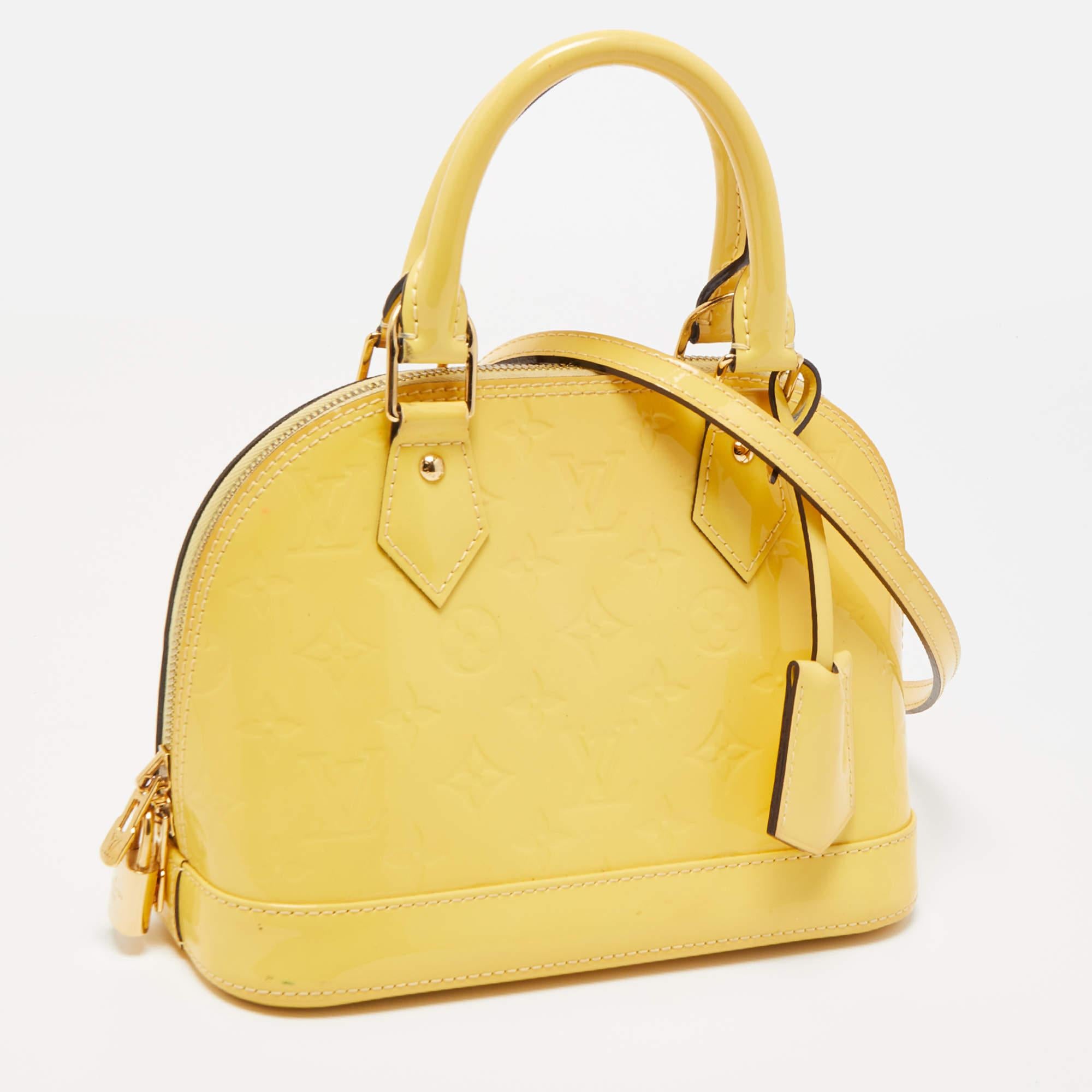 Introduced by Gaston-Louis Vuitton in 1934, the Louis Vuitton Alma is defined by elegant curves and notable features. From one of the most iconic collections of Louis Vuitton, this BB bag is imbued with exquisite craftsmanship and historic details.