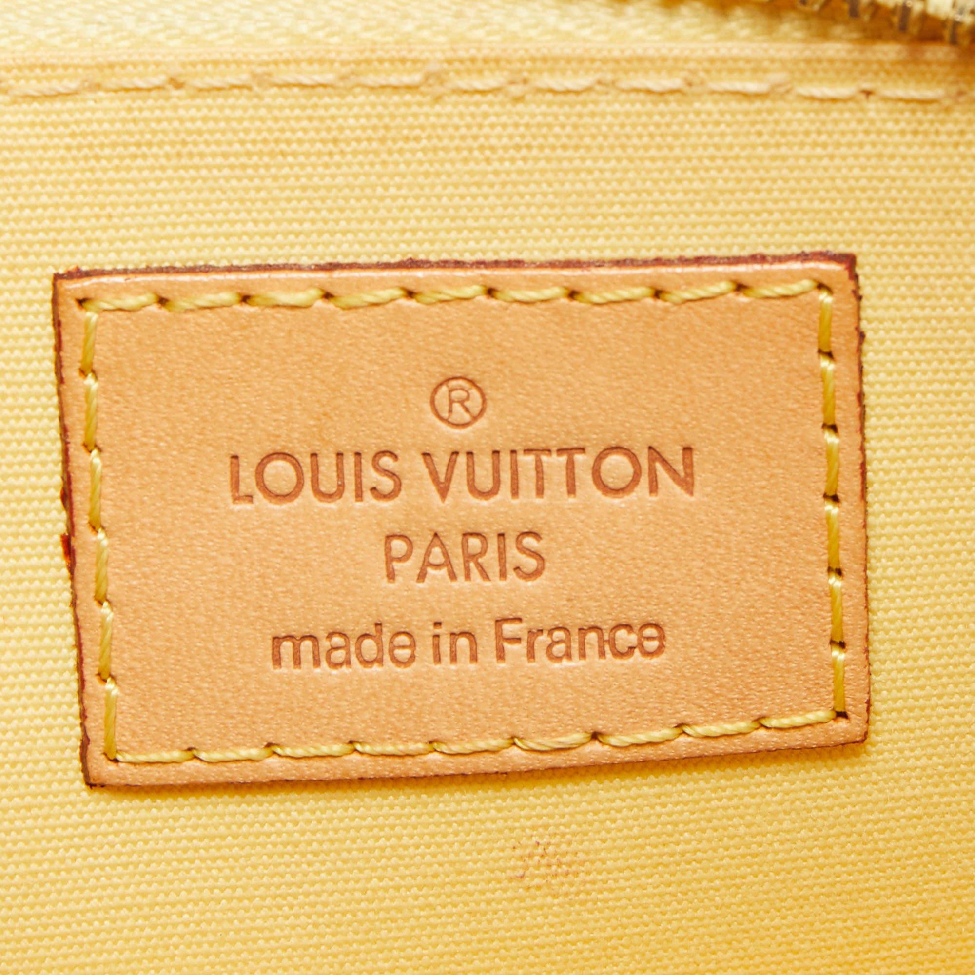 Women's Louis Vuitton Citrine Monogram Vernis Alma BB Bag