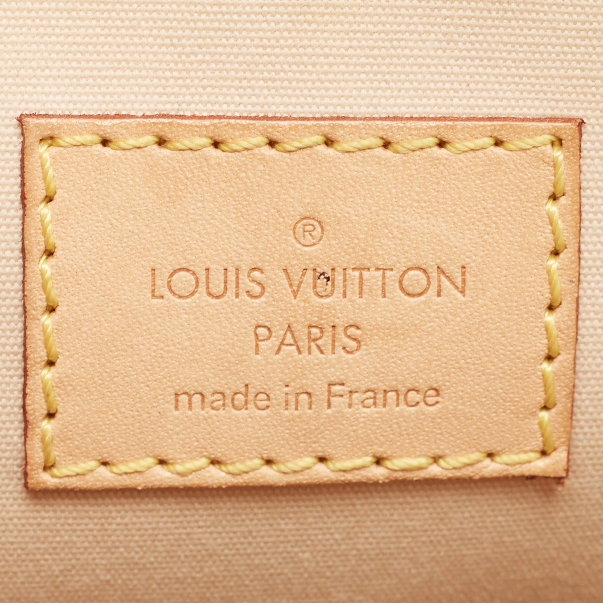 Louis Vuitton Citrine Monogram Vernis Alma PM Bag For Sale 6