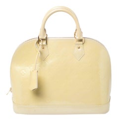 Sac PM Louis Vuitton Citrine Monogram Vernis Alma