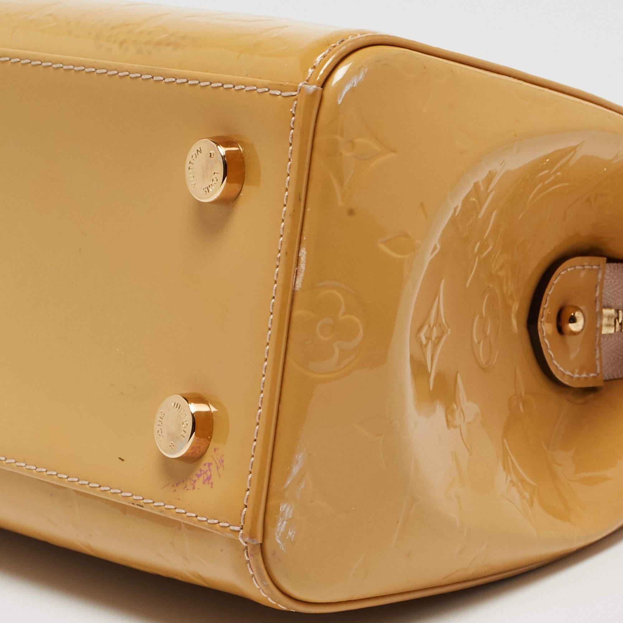 Louis Vuitton Citrine Monogram Vernis Brea MM Bag 5