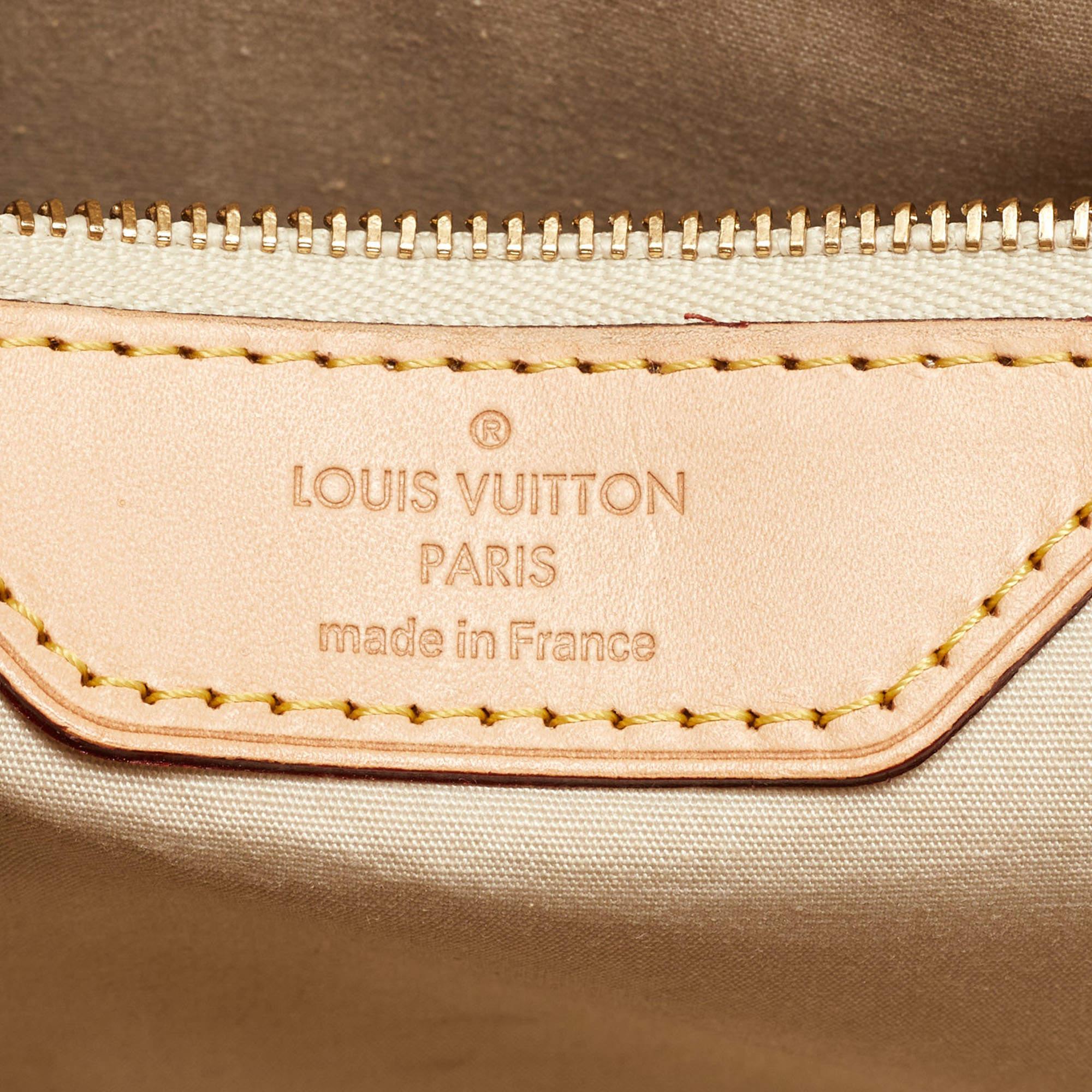 Louis Vuitton Citrine Monogram Vernis Brea MM Bag For Sale 1