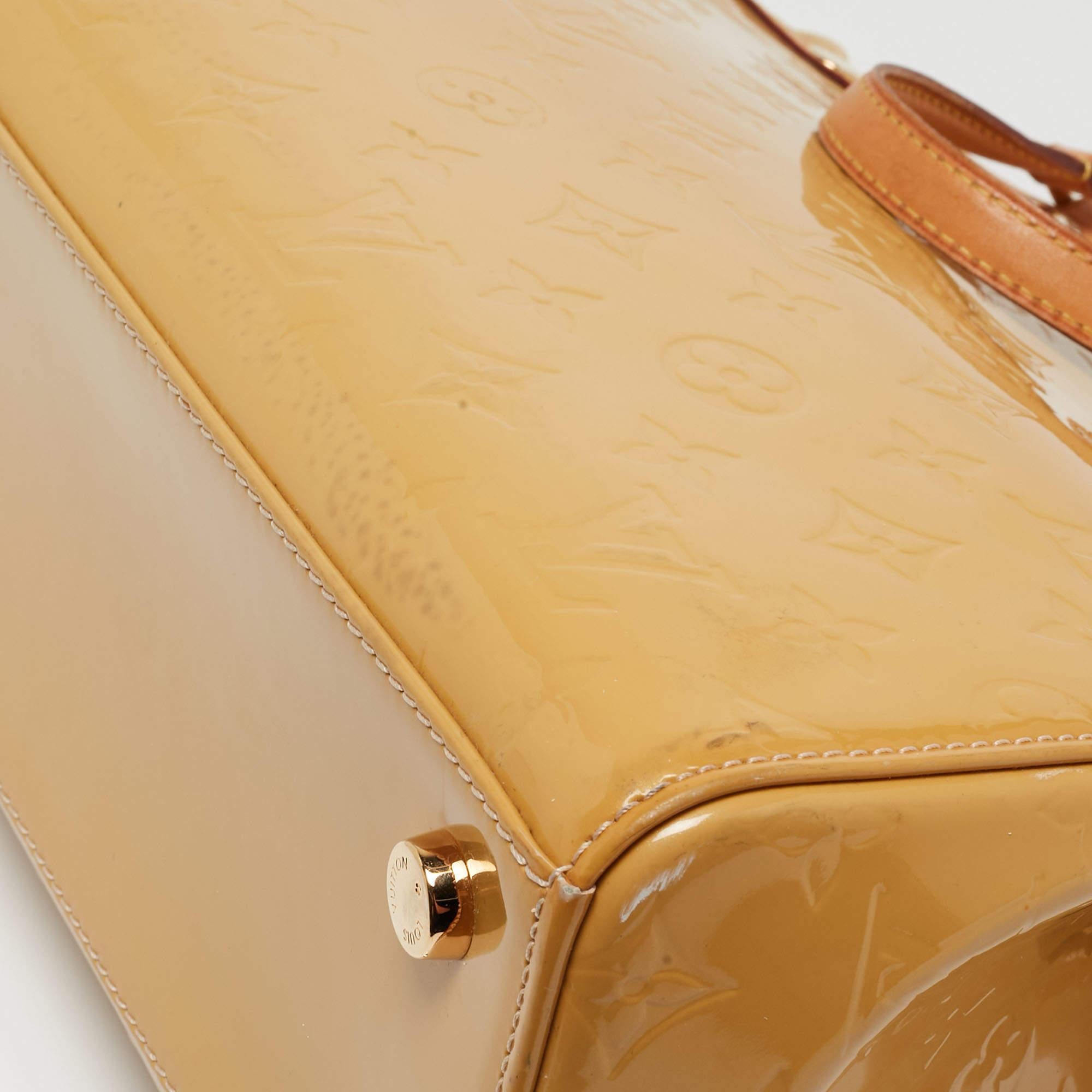 Louis Vuitton Citrine Monogram Vernis Brea MM Bag 2