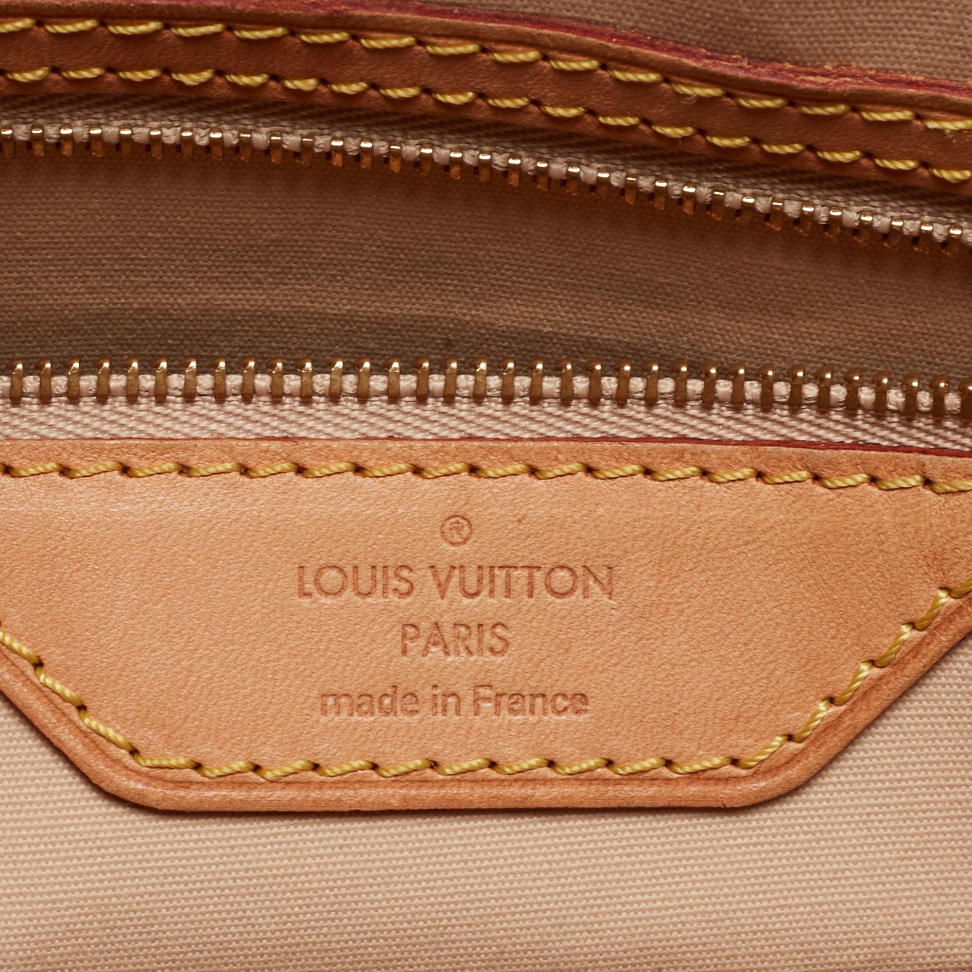 Louis Vuitton Citrine Monogram Vernis Brea MM Bag For Sale 4