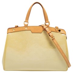 Louis Vuitton Citrine Monogram Vernis Brea MM Bag