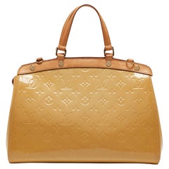 Louis Vuitton Citrine Monogram Vernis Brea MM Bag