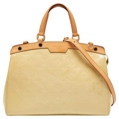 Louis Vuitton Citrine Monogram Vernis Brea MM Bag