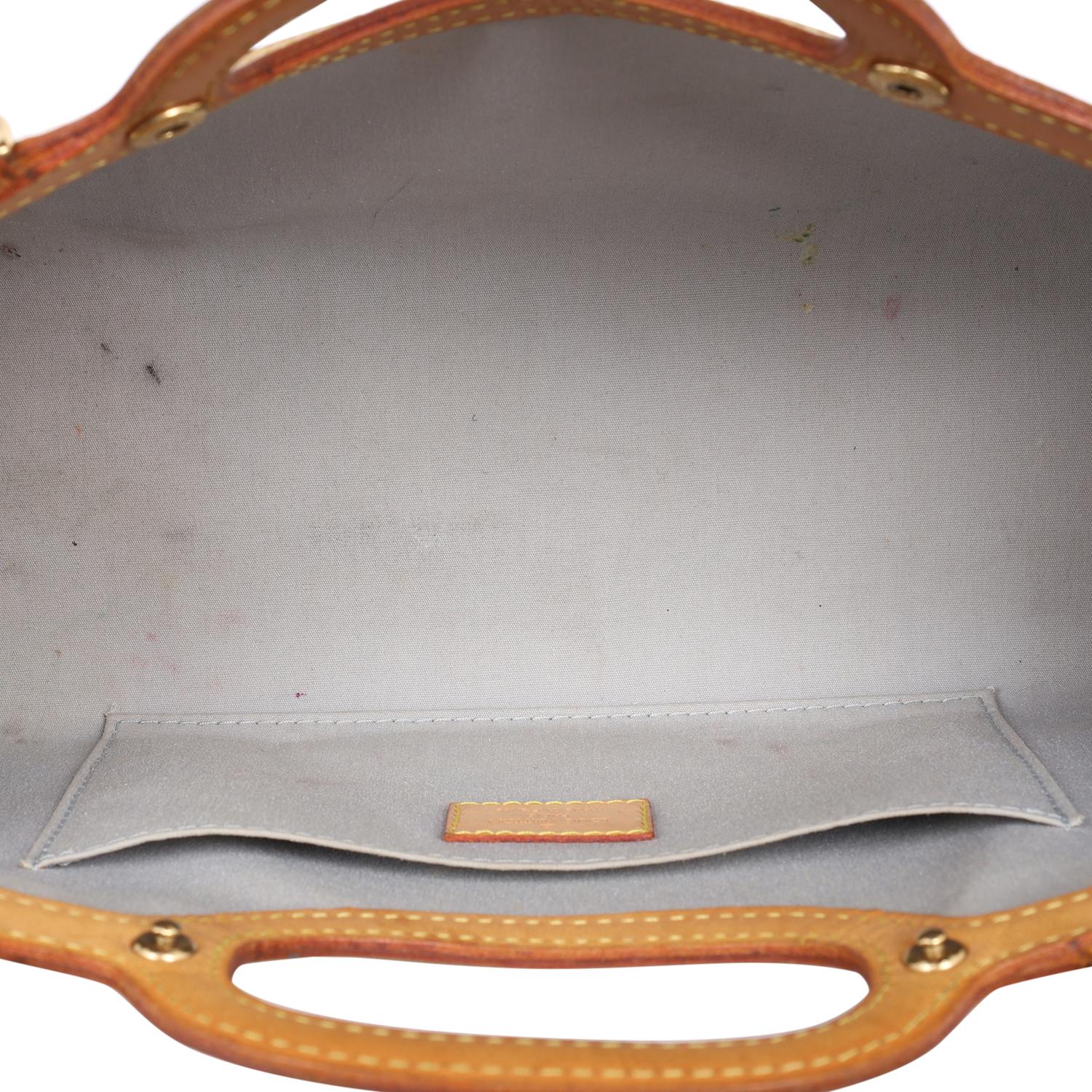 Louis Vuitton Citrine Monogram Vernis Roxbury Bag Beige 6