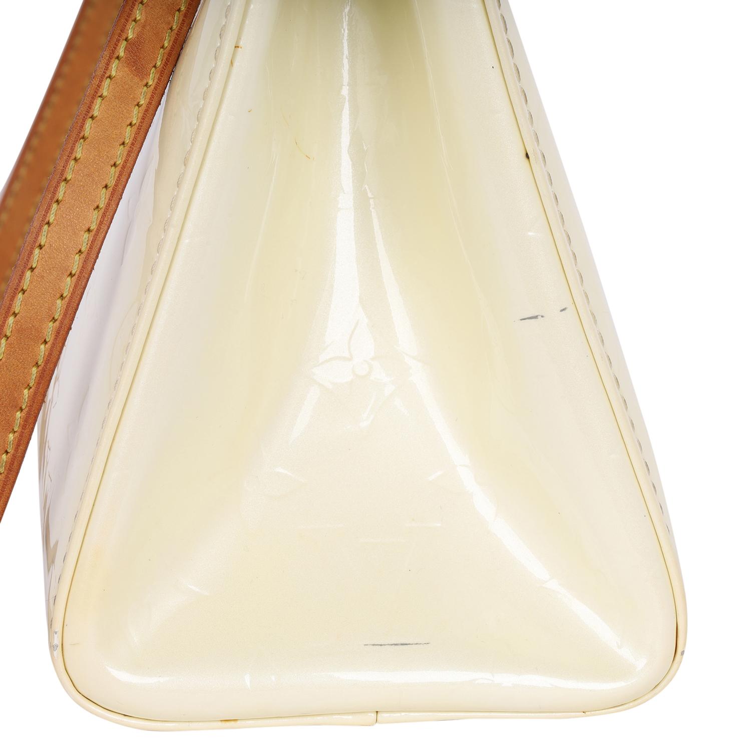 Louis Vuitton Citrine Monogram Vernis Roxbury Bag Beige 1