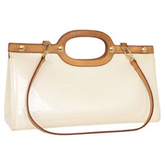 Louis Vuitton Citrine Monogram Vernis Roxbury Bag Beige