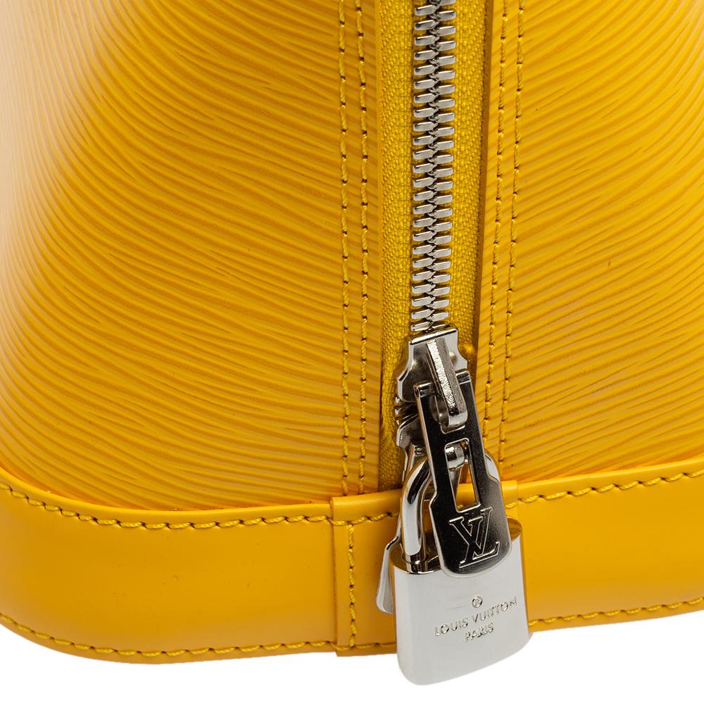 Louis Vuitton Citron Epi Leather Alma PM Bag 4