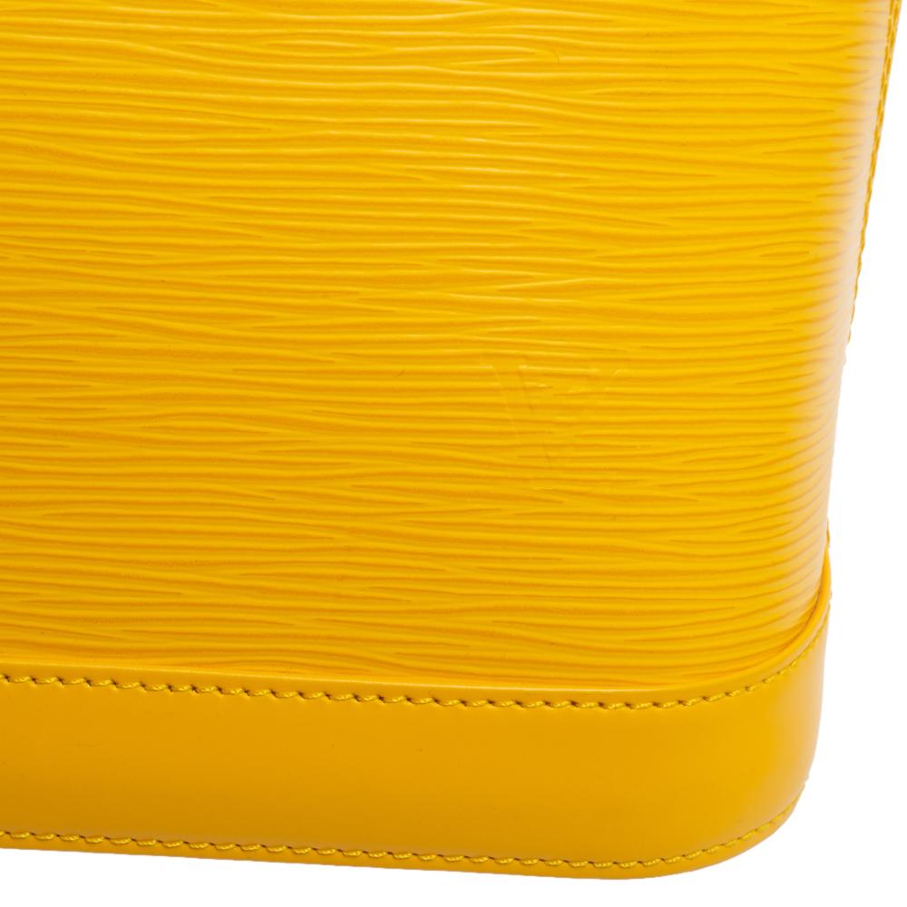 Louis Vuitton Citron Epi Leather Alma PM Bag 5