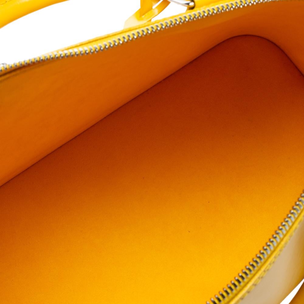 Louis Vuitton Citron Epi Leather Alma PM Bag In Excellent Condition In Dubai, Al Qouz 2