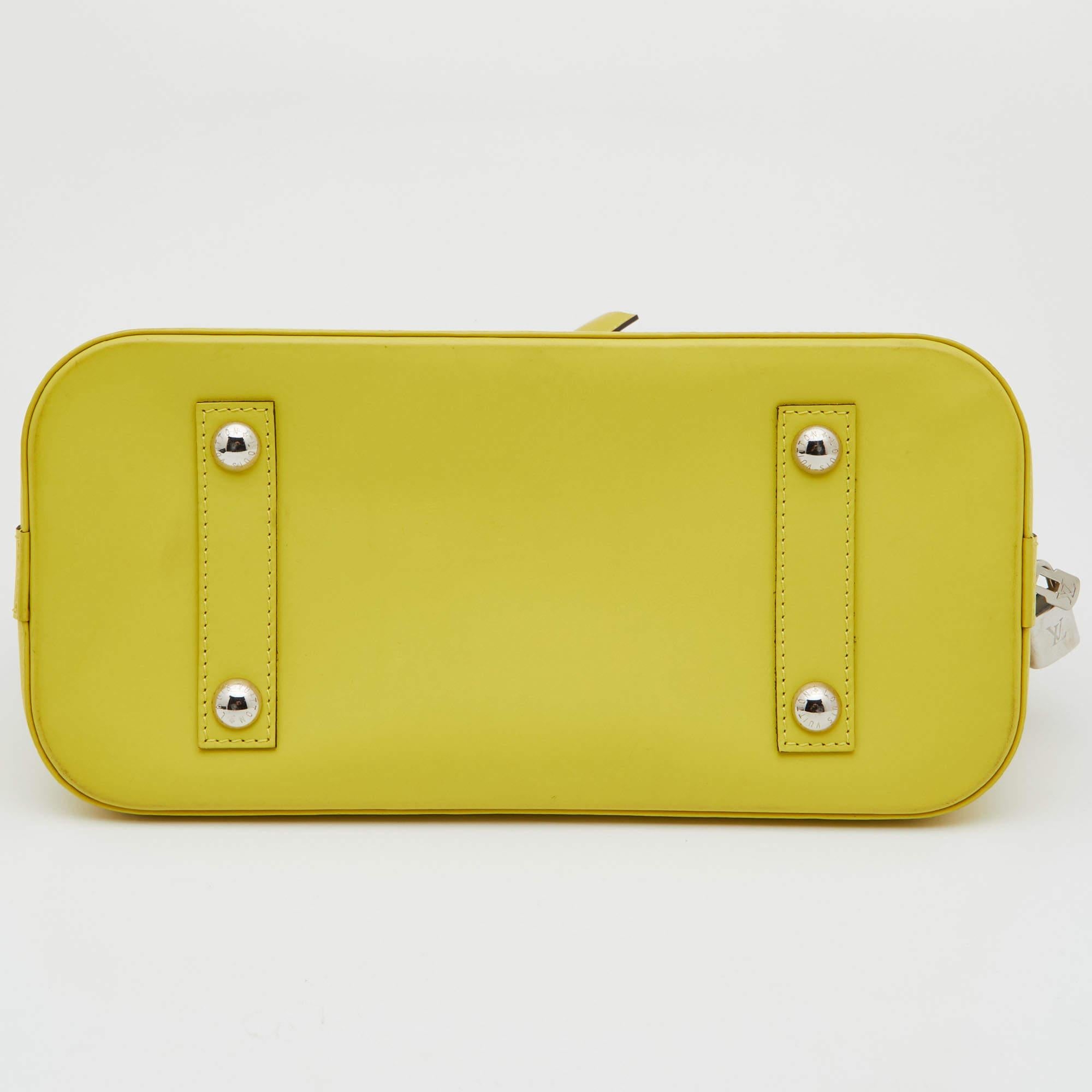 Louis Vuitton Citron Epi Leather Alma PM Bag 3