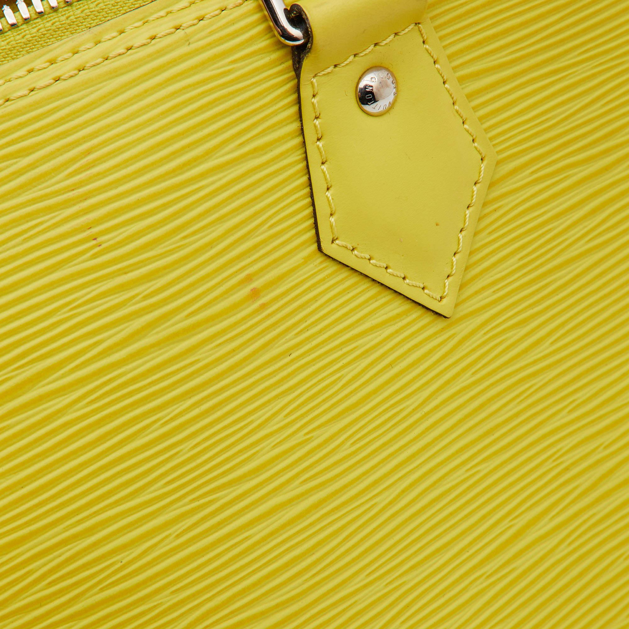 Louis Vuitton Citron Epi Leather Alma PM Bag 4