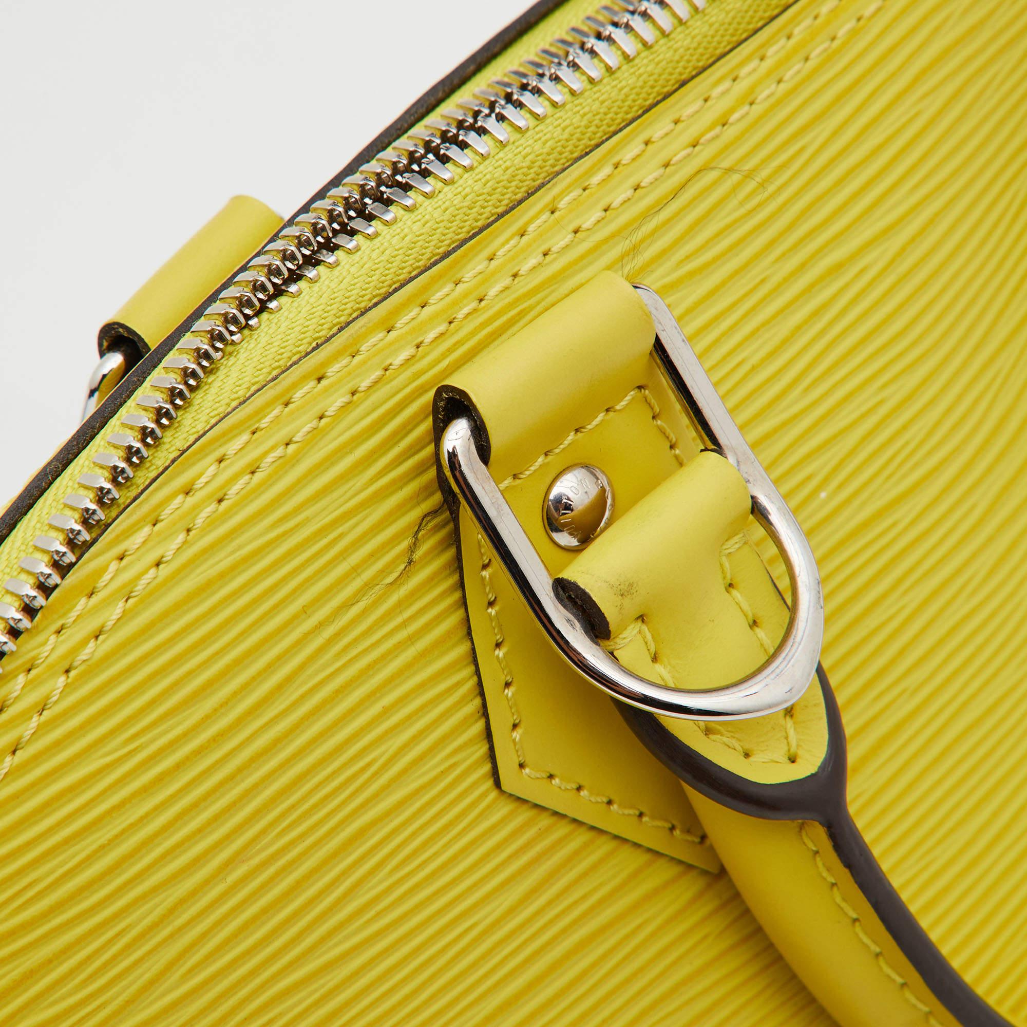 Louis Vuitton Citron Epi Leather Alma PM Bag 5