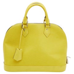 Louis Vuitton Citron Epi Leather Alma PM Bag