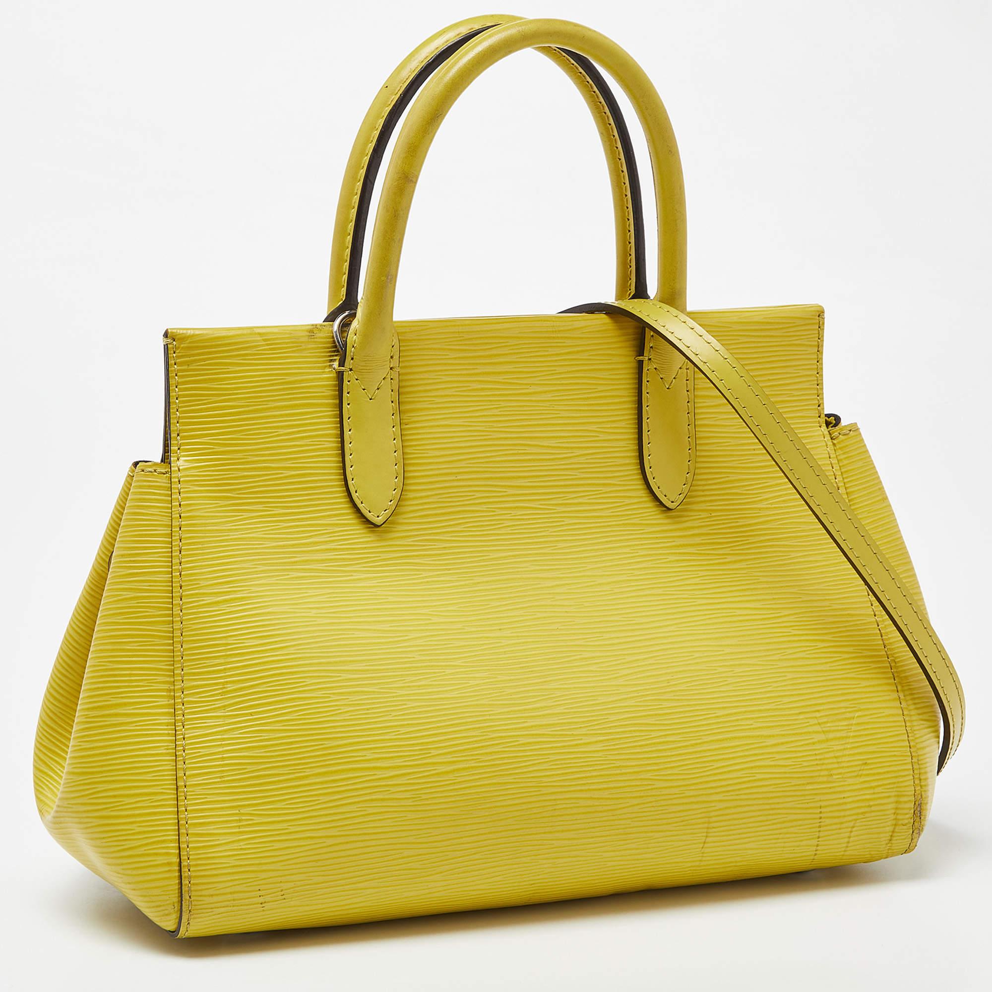Bolso Louis Vuitton Marly BB de piel Epi color cidro Amarillo en venta