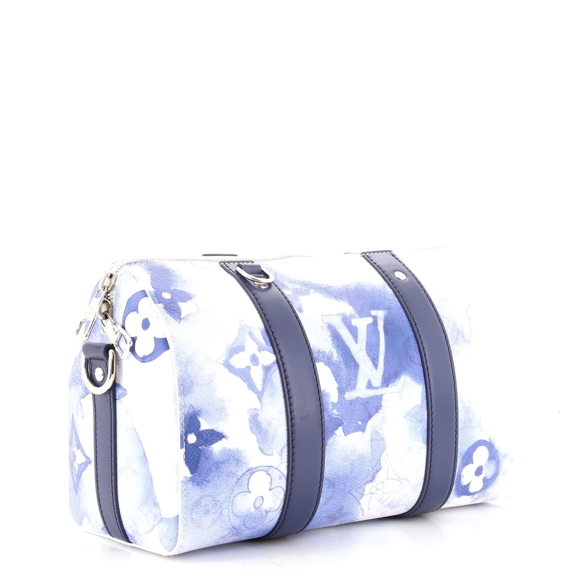 Purple Louis Vuitton City Keepall Bag Limited Edition Monogram Watercolor Canvas