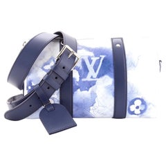 Louis Vuitton Sac Plat Zippe Bag Limited Edition Monogram Ink Watercolor  Leather at 1stDibs