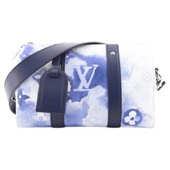Louis Vuitton Virgil Abloh Blue Watercolor Monogram Hickory Stripe