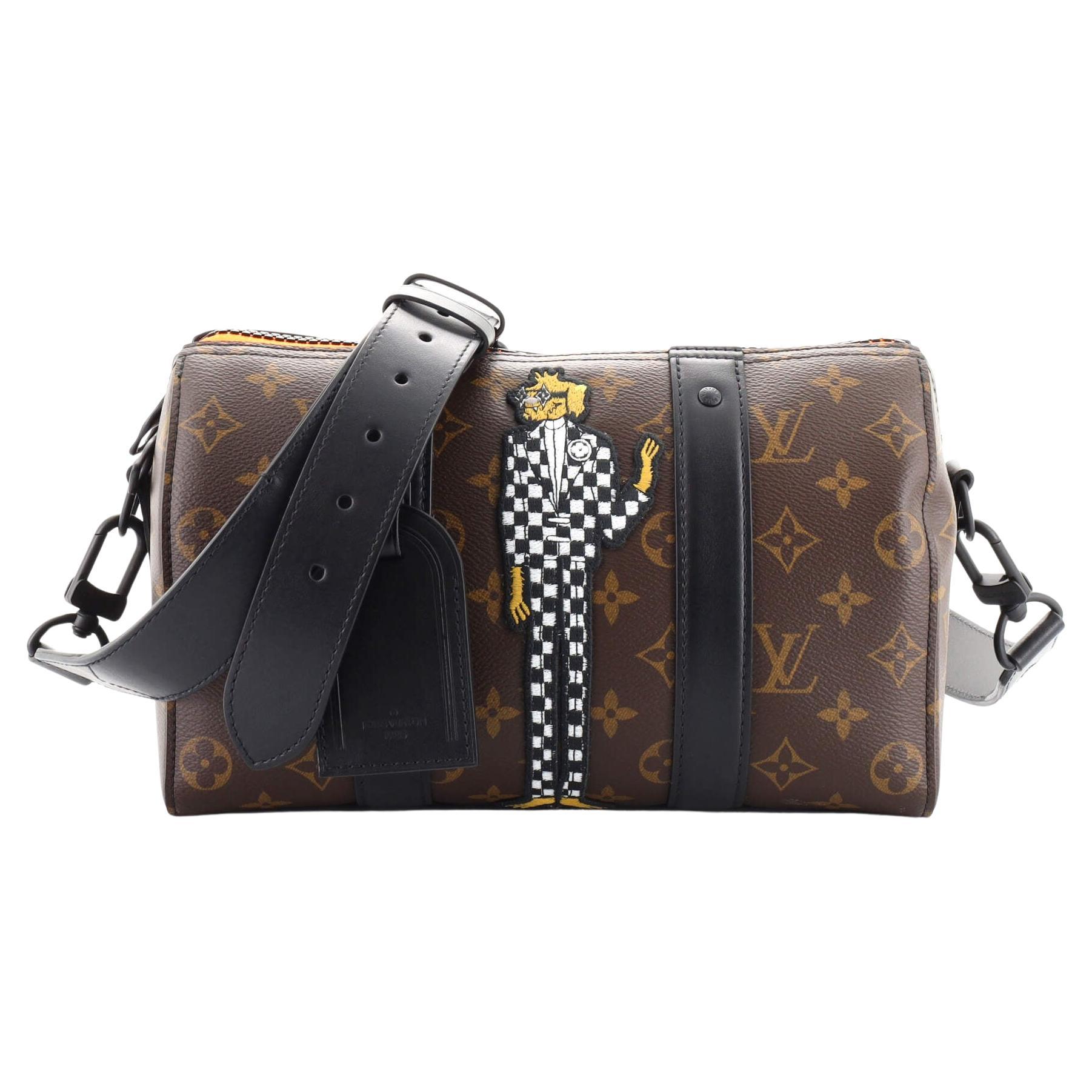 Louis Vuitton Limited Edition Monogram Patch City Pouch Wristlet/Clutch Bag  For Sale at 1stDibs