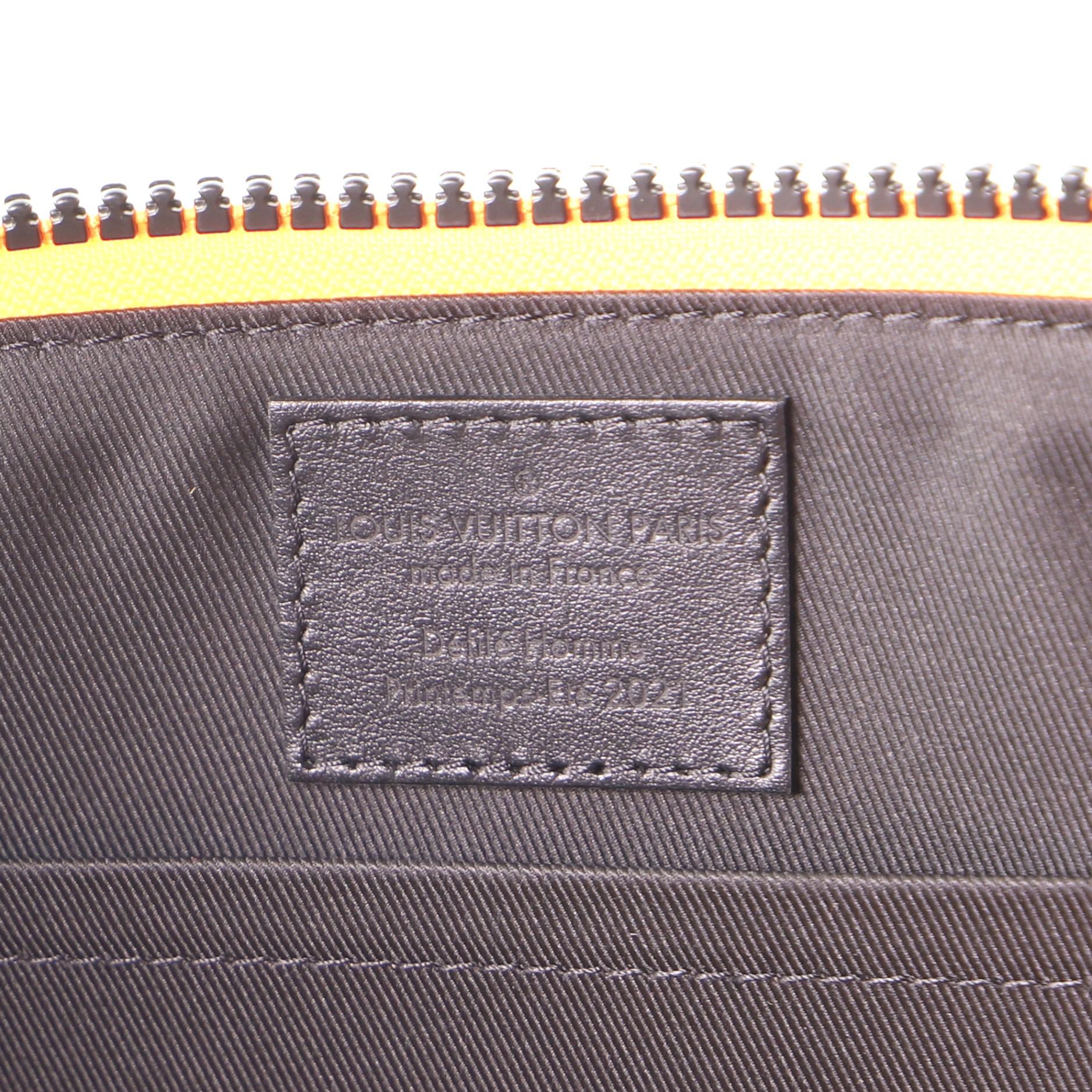 Black Louis Vuitton City Keepall Bag Monogram Canvas with LV Friends Patch