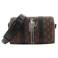 Sac City Keepall Louis Vuitton en toile monogrammée avec patch LV Friends