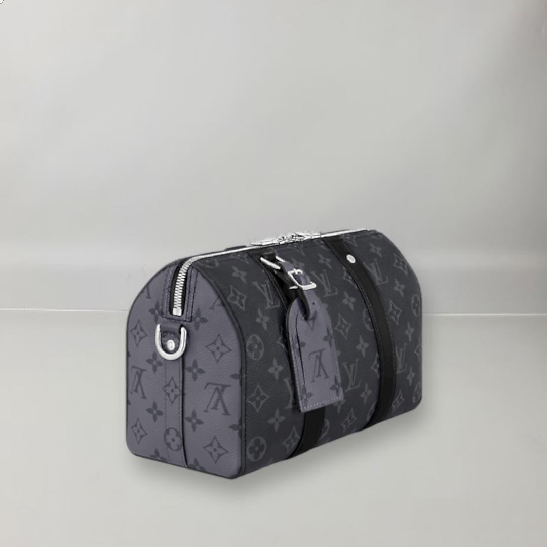 Louis Vuitton City Keepall Bag Monogram Eclipse Canvas  In New Condition In Nicosia, CY