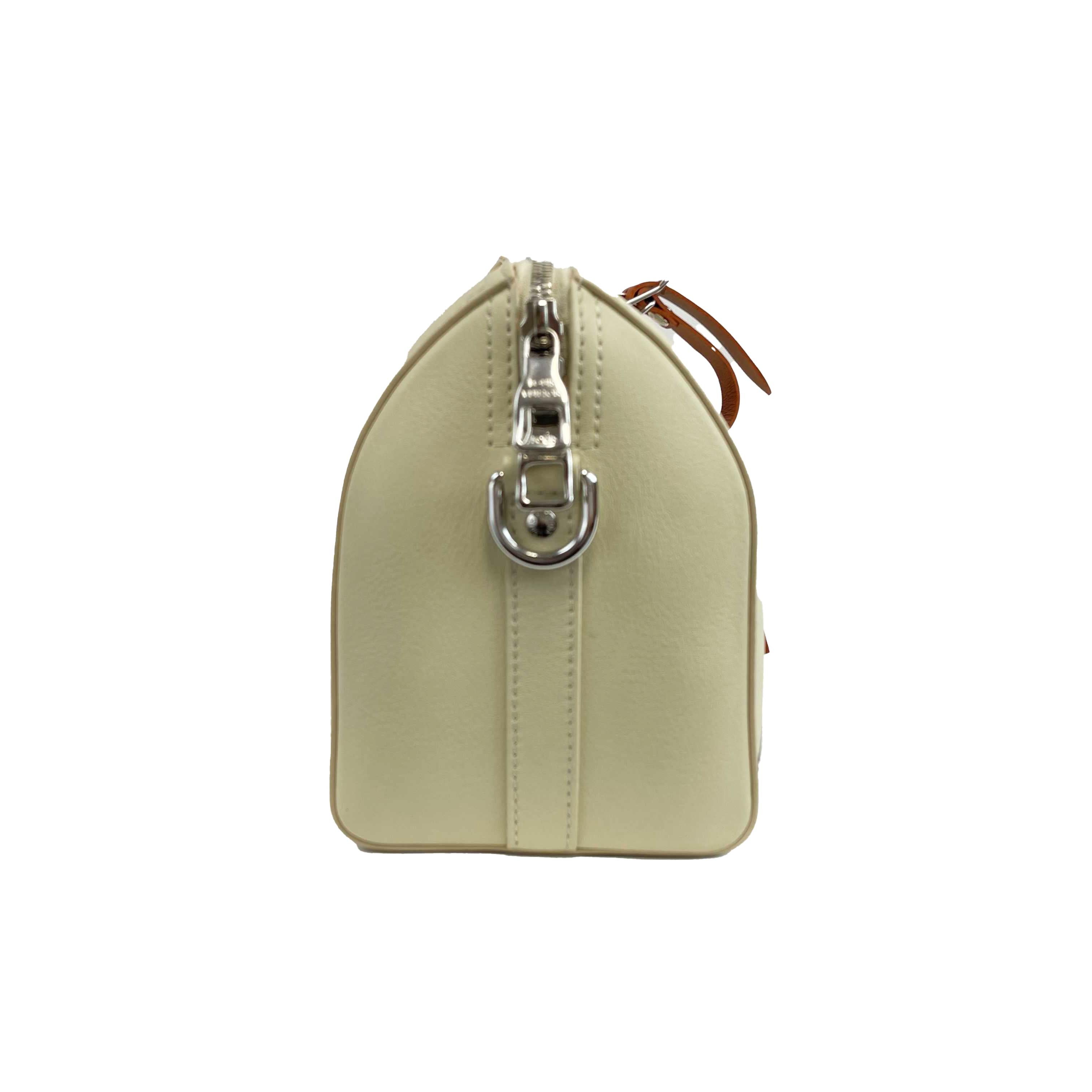 Louis Vuitton - City Keepall Bag Trunk L'oeil Calf Leather Cream Shoulder Bag For Sale 7