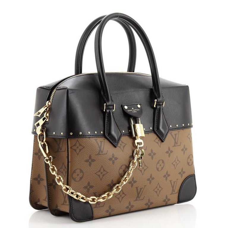 Louis Vuitton City Malle Handbag Reverse Monogram Canvas and Leather MM