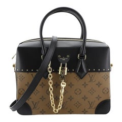 Louis Vuitton City Malle Handbag Reverse Monogram Canvas And Leather MM 