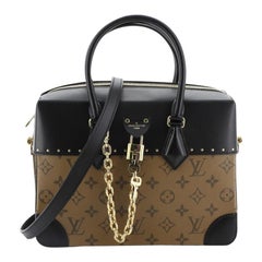 Louis Vuitton City Malle Handbag Reverse Monogram Canvas And Leather MM