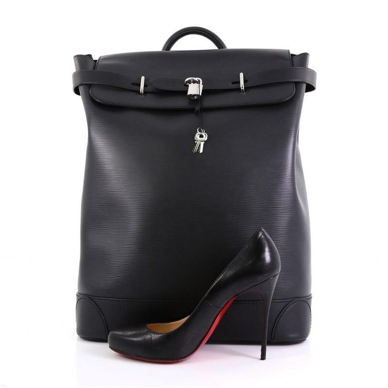 Louis Vuitton Denim EPI Leather City Steamer MM Bag – Caroline's