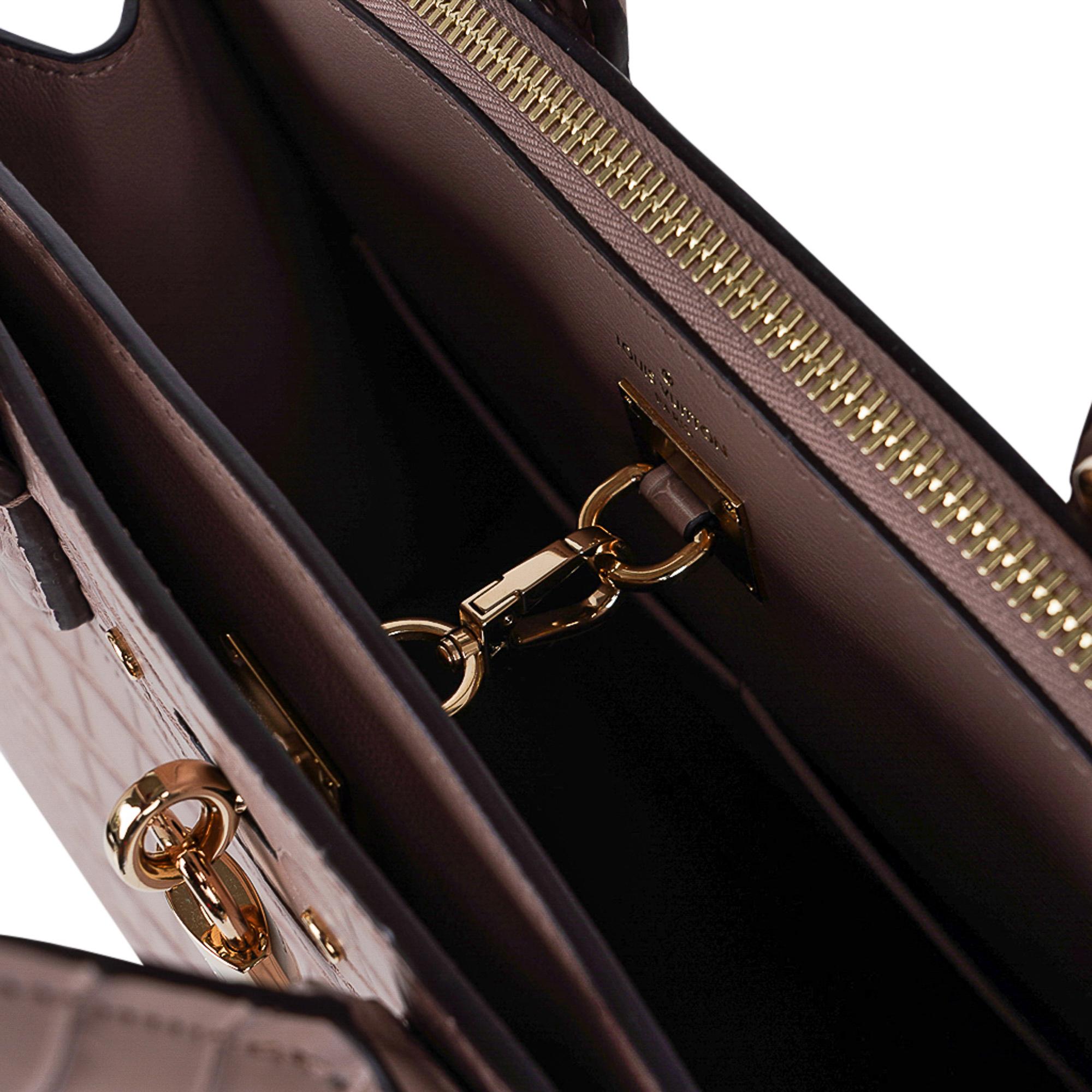 Louis Vuitton City Steamer Bag Taupe Mattes Krokodil Limitierte Auflage  im Angebot 7