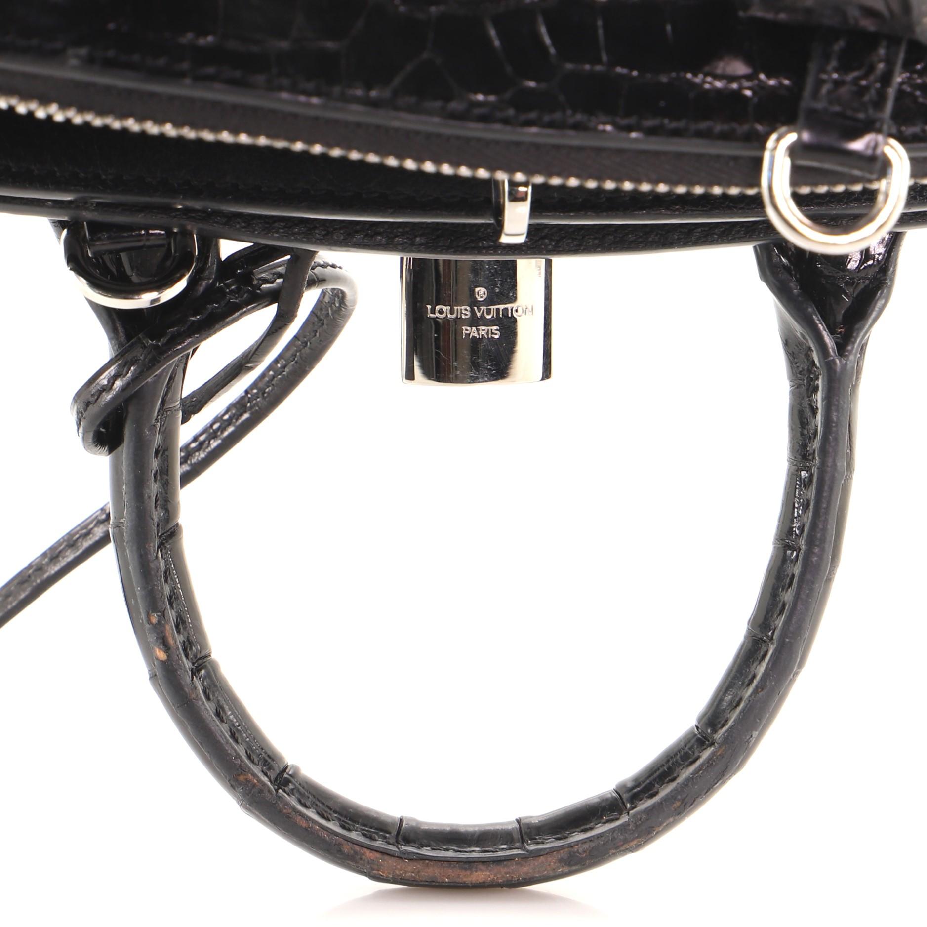 Louis Vuitton City Steamer Handbag Crocodile Mini 2