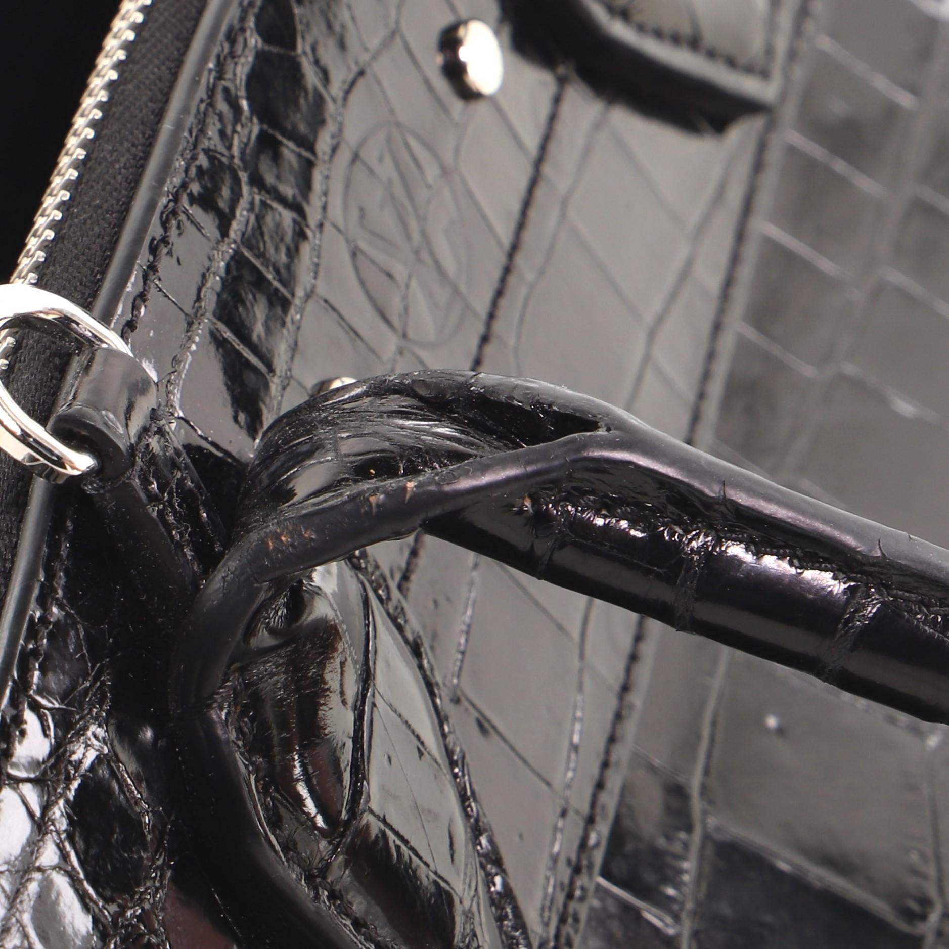 Louis Vuitton City Steamer Handbag Crocodile Mini 3