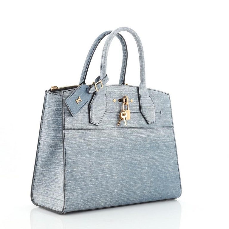 Louis Vuitton City Steamer Handbag Epi Leather MM For Sale at 1stdibs