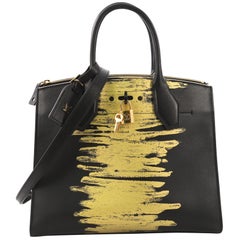 Louis Vuitton City Steamer Handtasche Golden Light Print Leder MM