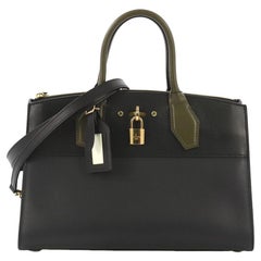 Louis Vuitton City Steamer Handbag Leather East West