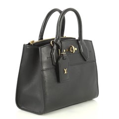 Louis Vuitton City Steamer Handbag Leather Mini