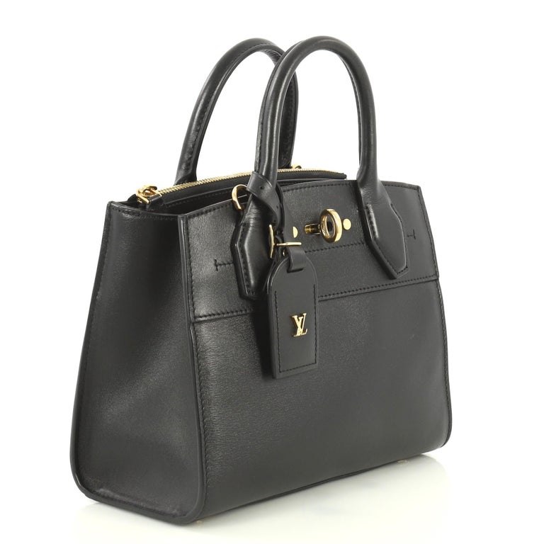 Louis Vuitton City Steamer Handbag Leather Mini For Sale at 1stdibs