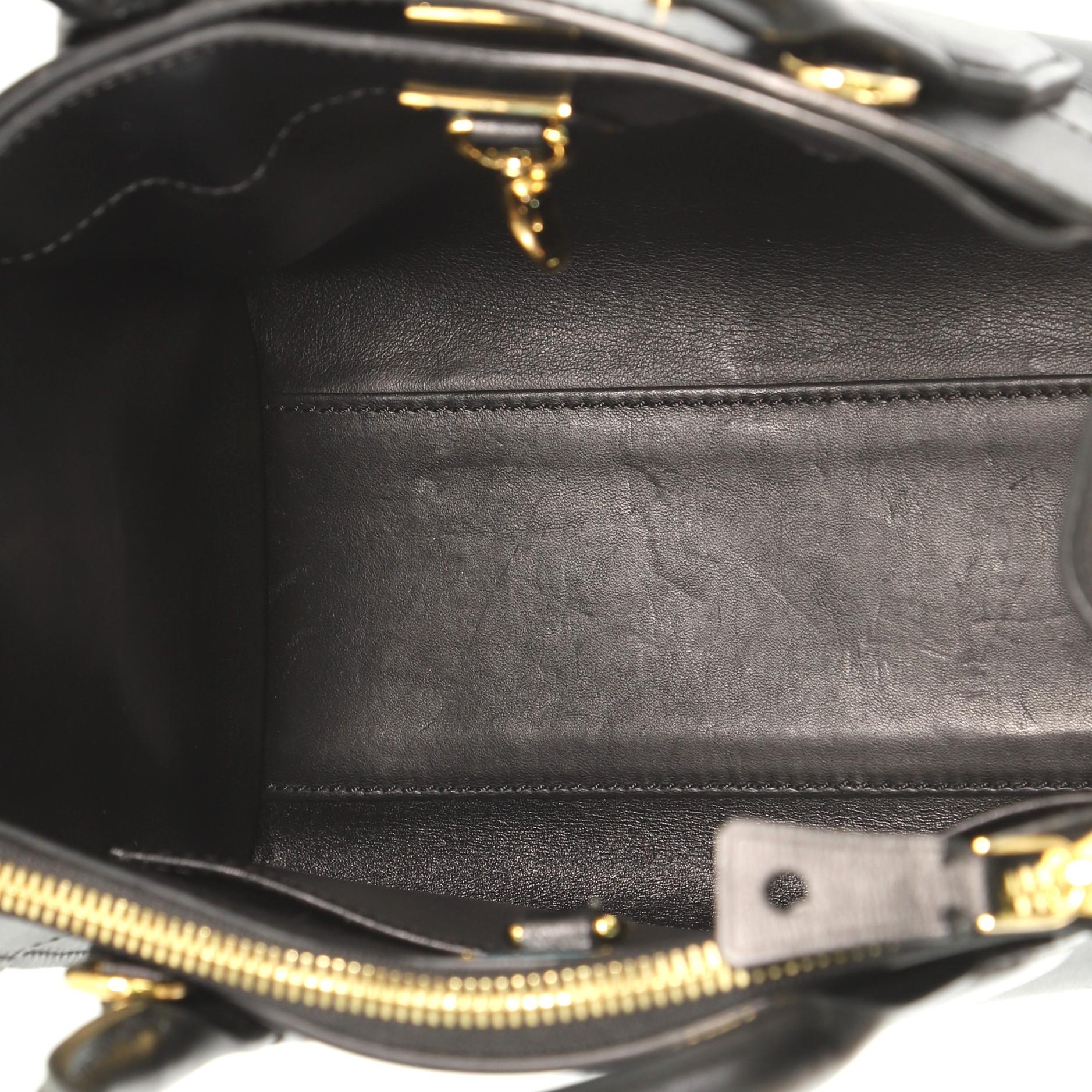 Louis Vuitton City Steamer Handbag Leather Mini 2