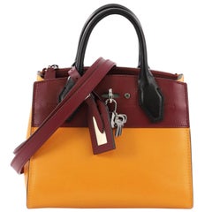 Louis Vuitton City Steamer Handbag Leather Mini