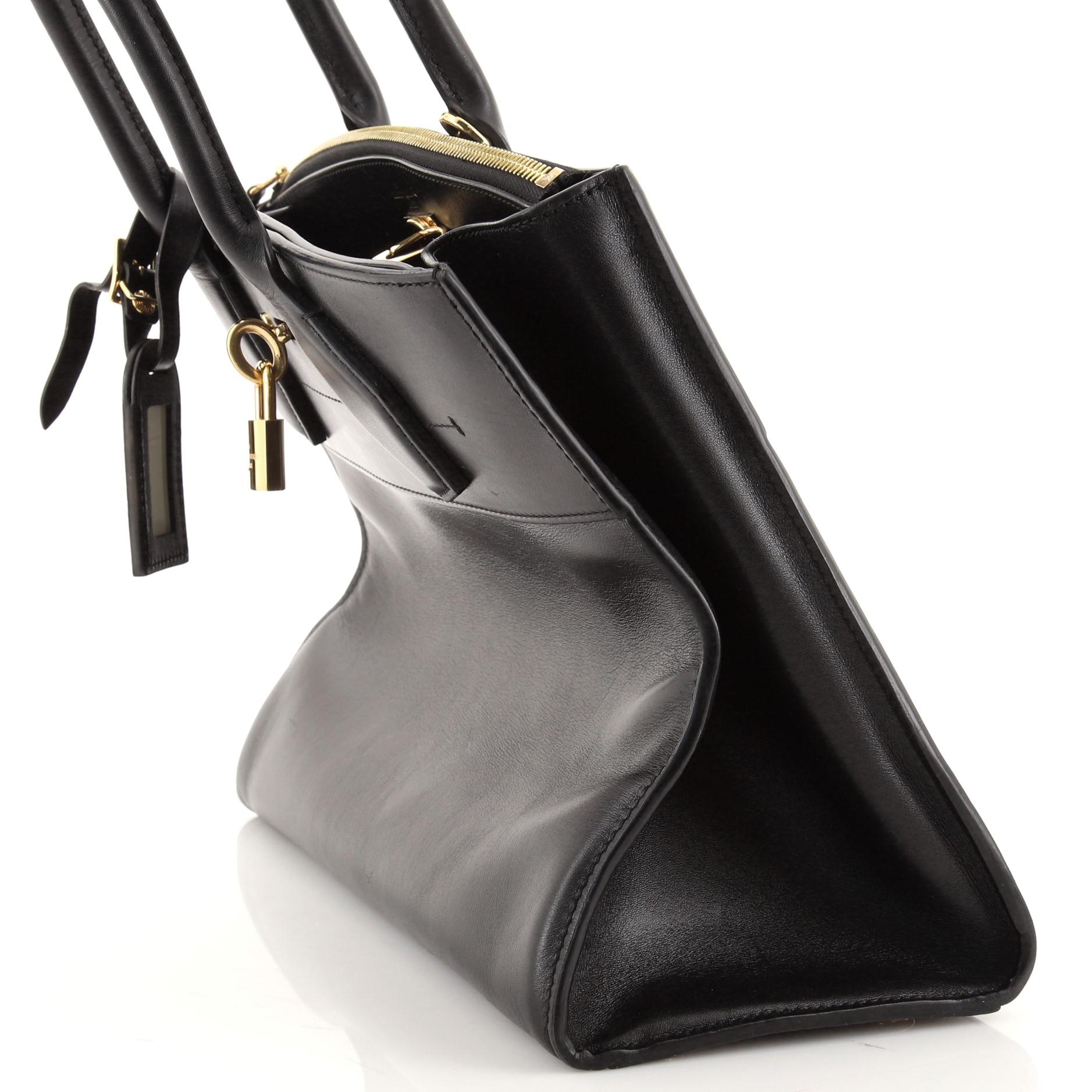 Louis Vuitton City Steamer Handbag Leather MM 2