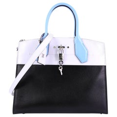 Louis Vuitton City Steamer Handbag Leather MM
