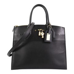 Louis Vuitton City Steamer Handbag Leather MM