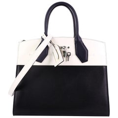 Louis Vuitton City Steamer Handbag Leather MM