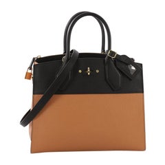 Louis Vuitton City Steamer Handbag Leather MM